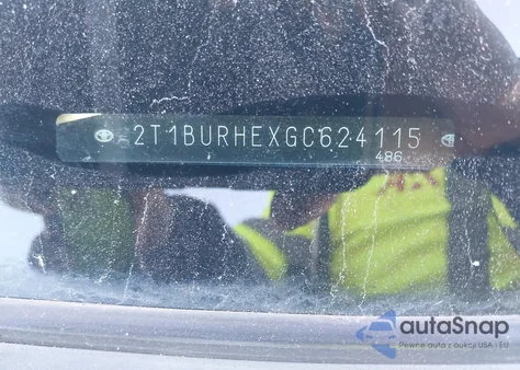 2016 Toyota Corolla S из США, поврежденный, VIN 2T1BURHEXGC624115